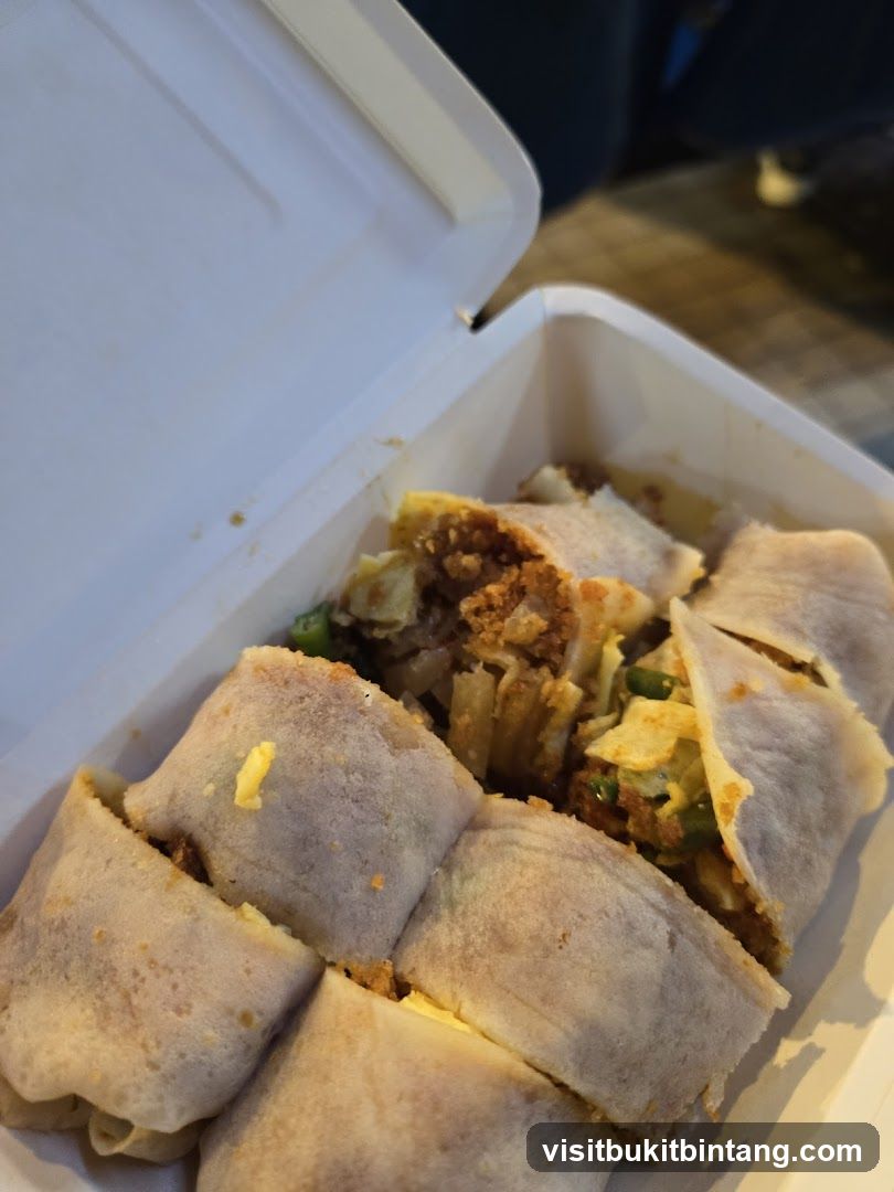 Spring Rolls in Takeout Container