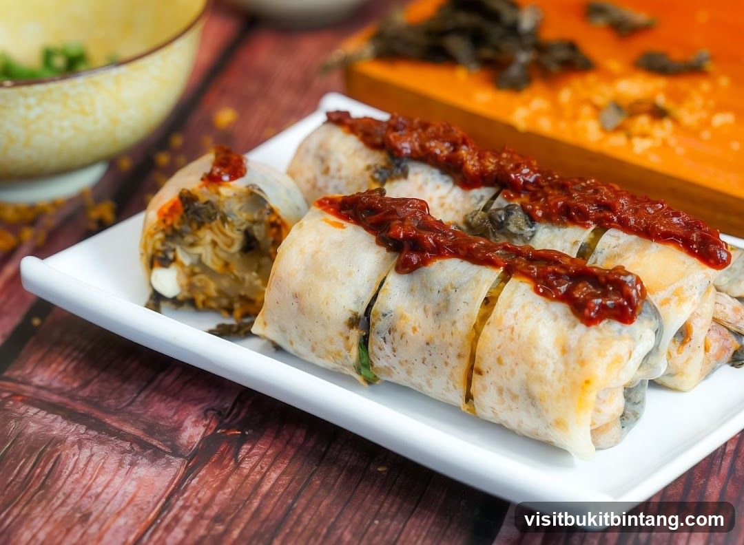 Spring Rolls with Chili Sauce
