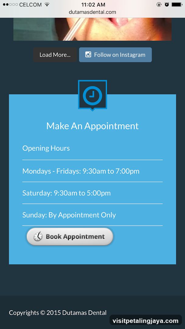 Dutamas Dental Appointment Page