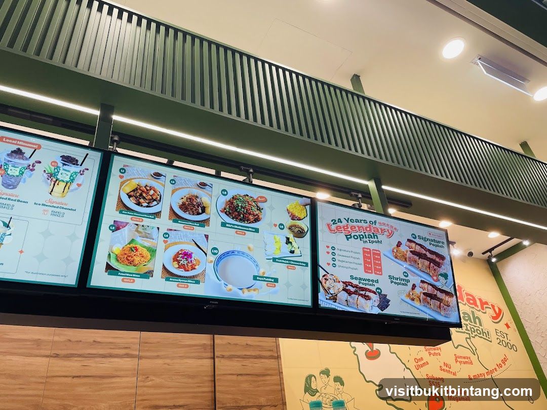Legendary Popiah Menu