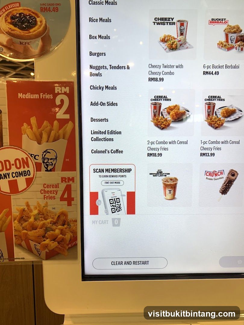 KFC Menu