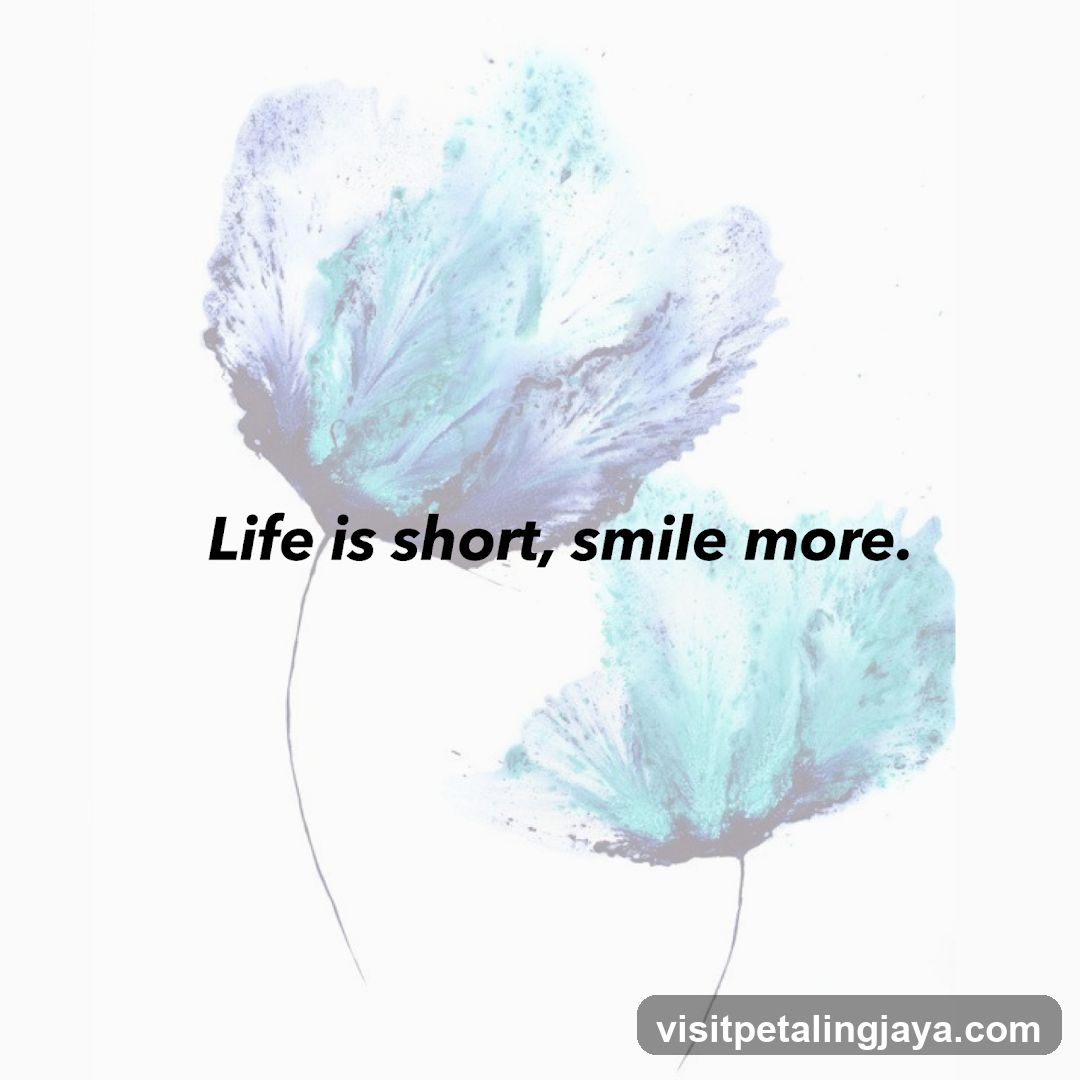 Life is short, smile more.