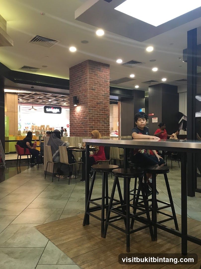Restaurant Interior with Patrons