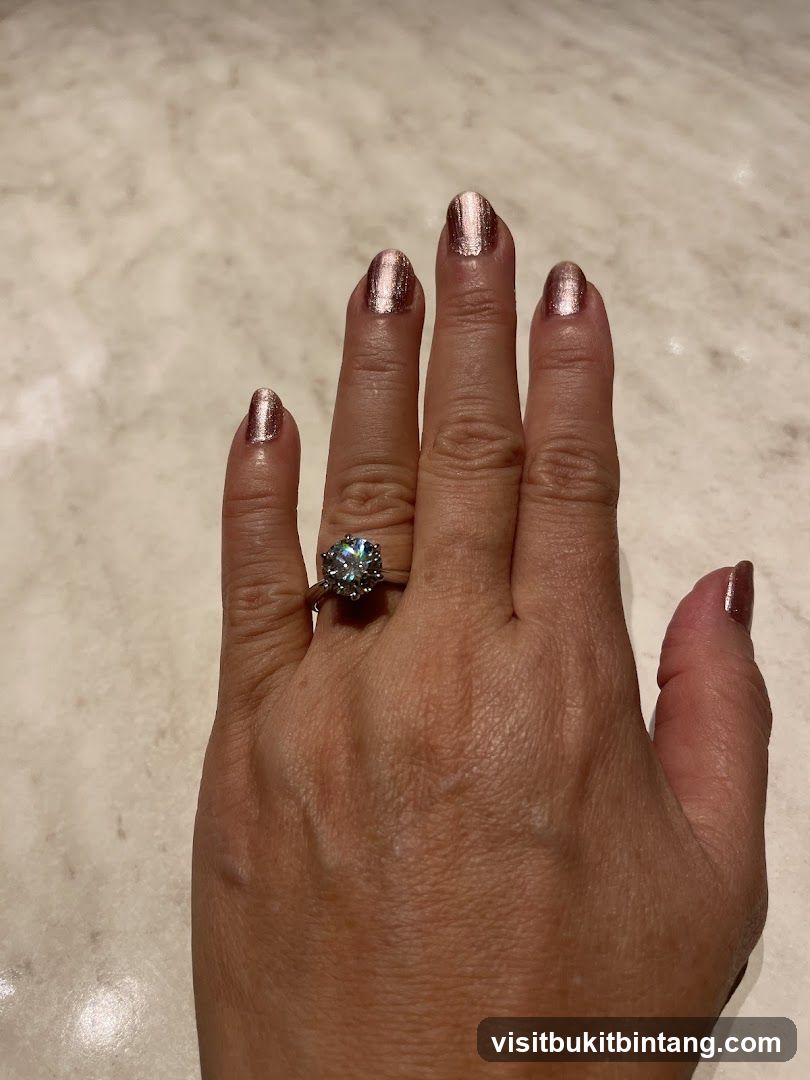 Diamond Ring on Hand