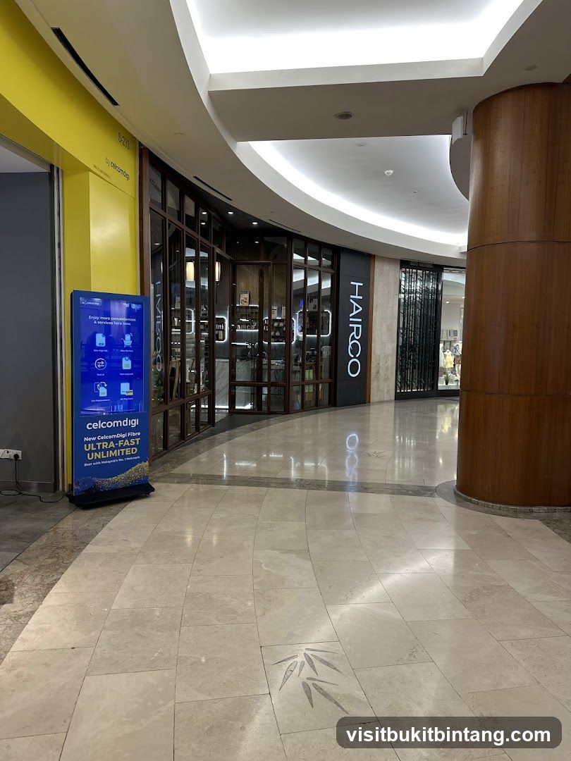 Mall Interior with Storefronts