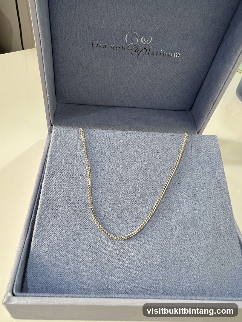 Diamond & Platinum Necklace in Box