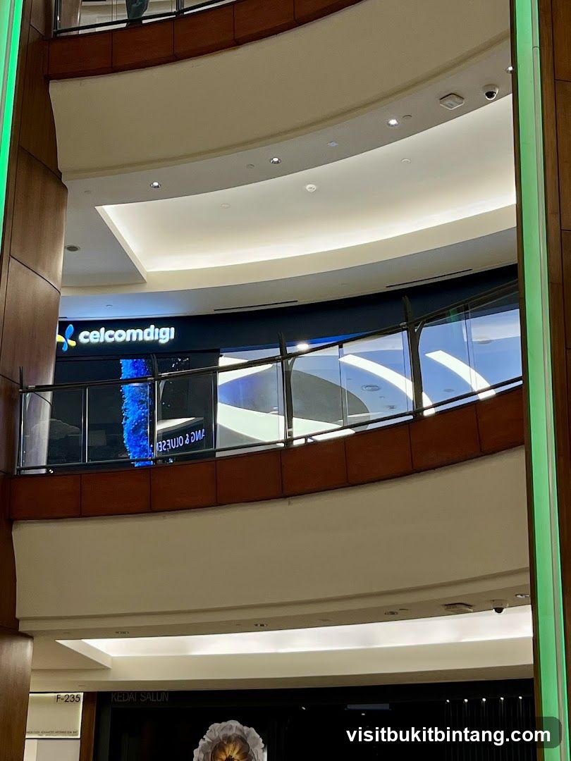 Interior of a shopping mall