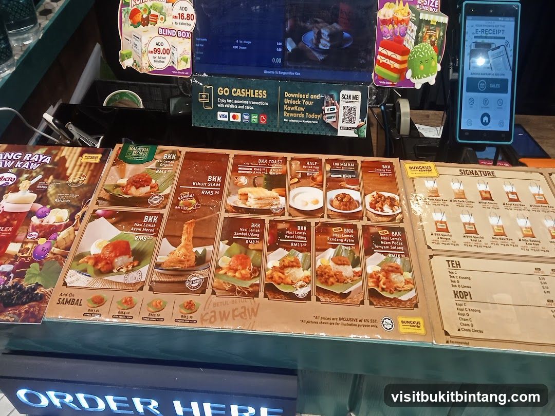 Bungkus Kaw Kaw Menu