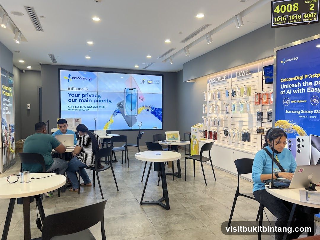 Celcom Digi Store Interior