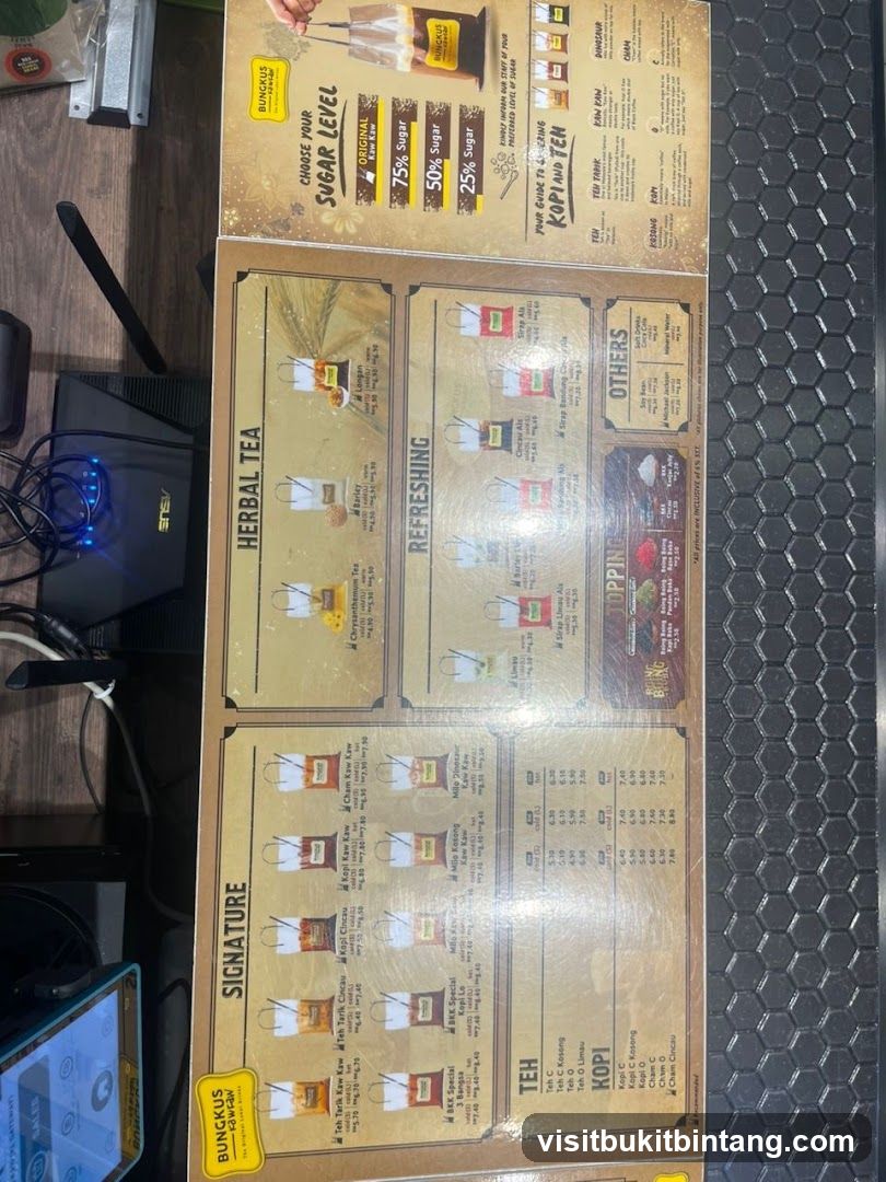 BUNGKUS KAW KAW Menu