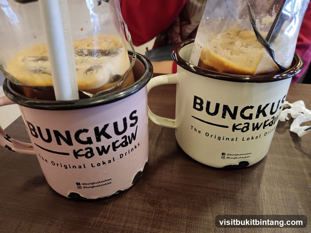 Two drinks in mugs