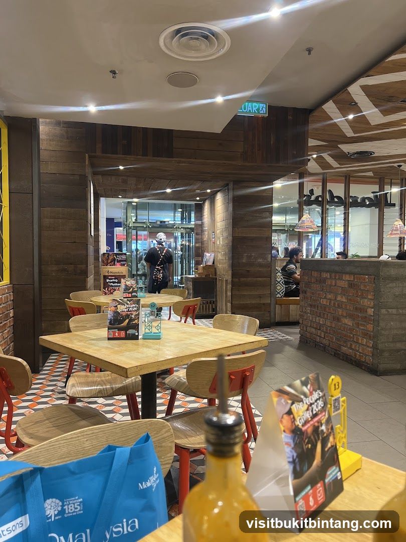 Restaurant Interior with Wooden Accents