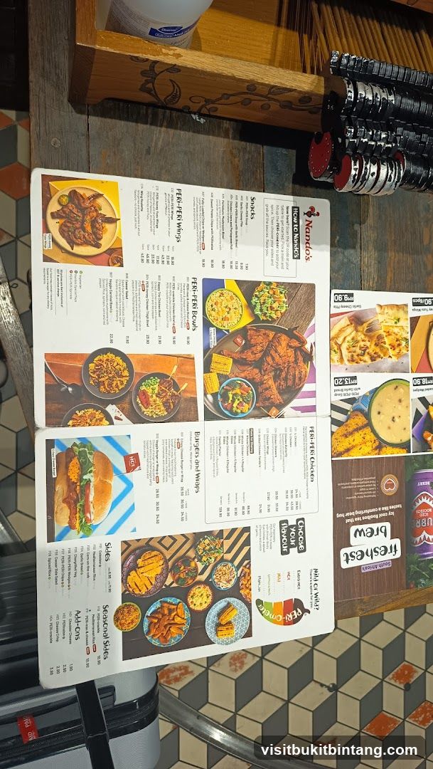 Nando's Menu