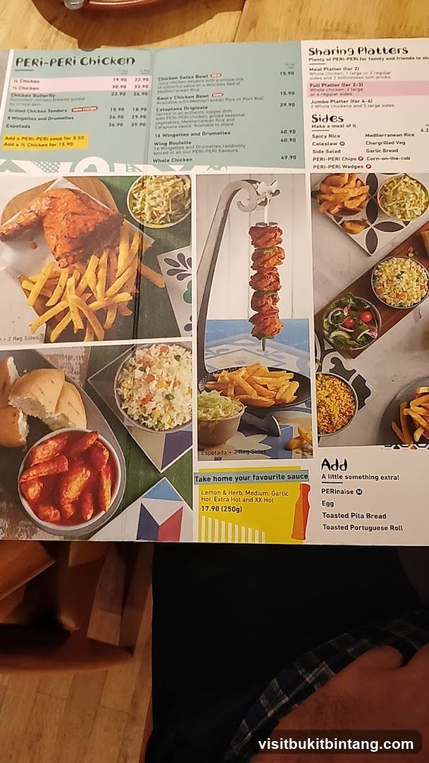 PERI-PERI Chicken Menu