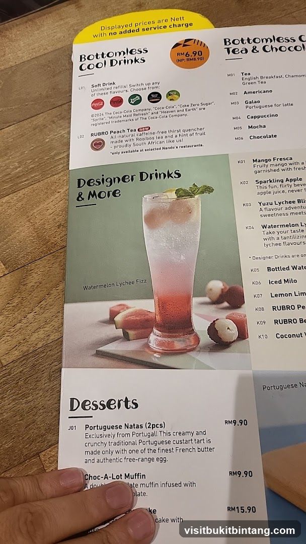 Bottomless Cool Drinks & Desserts