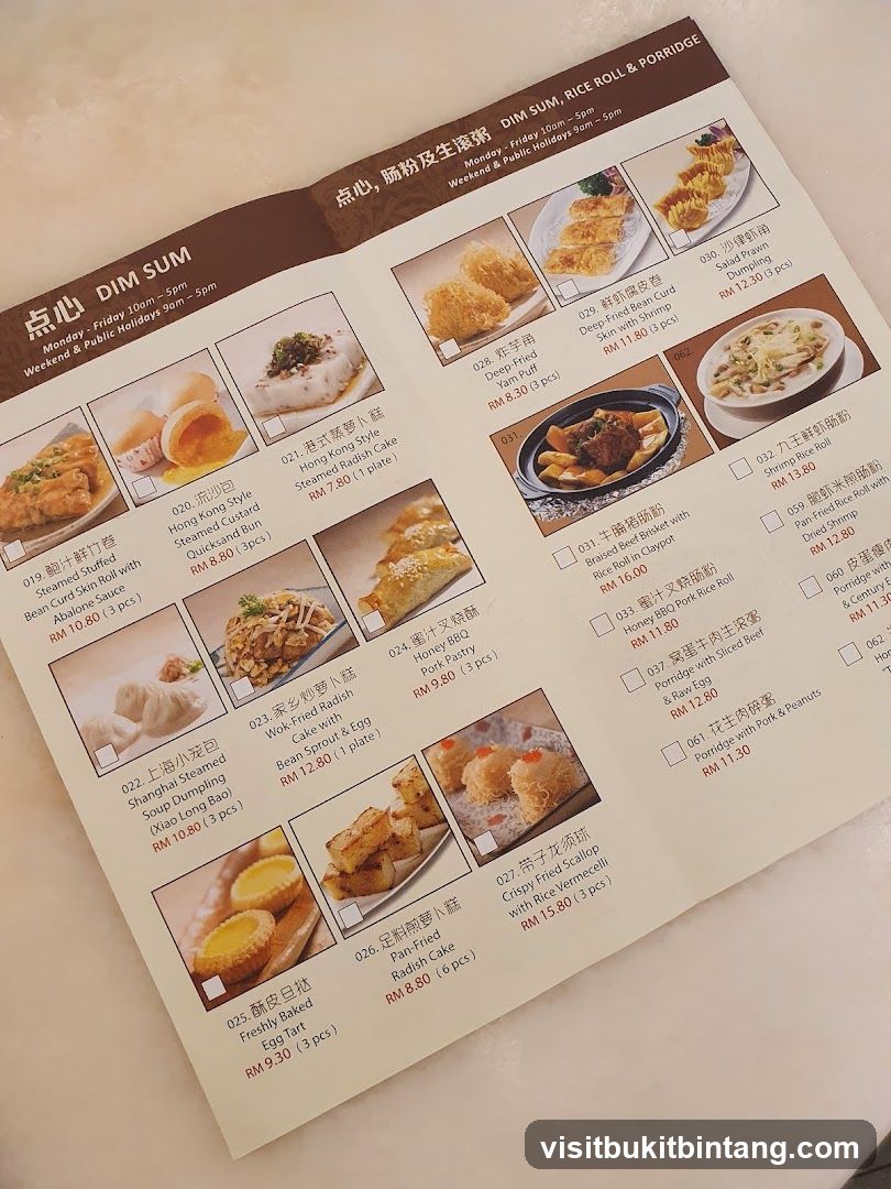 DIM SUM, RICE ROLL & PORRIDGE