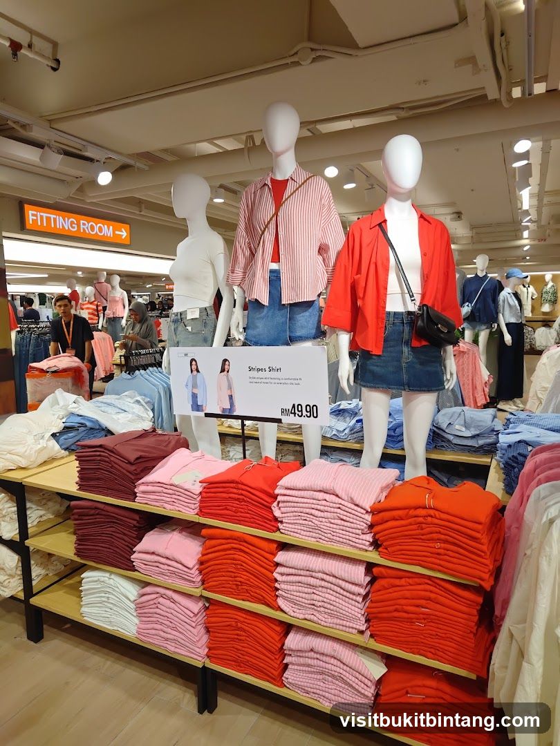 Mannequins Displaying Striped Shirts