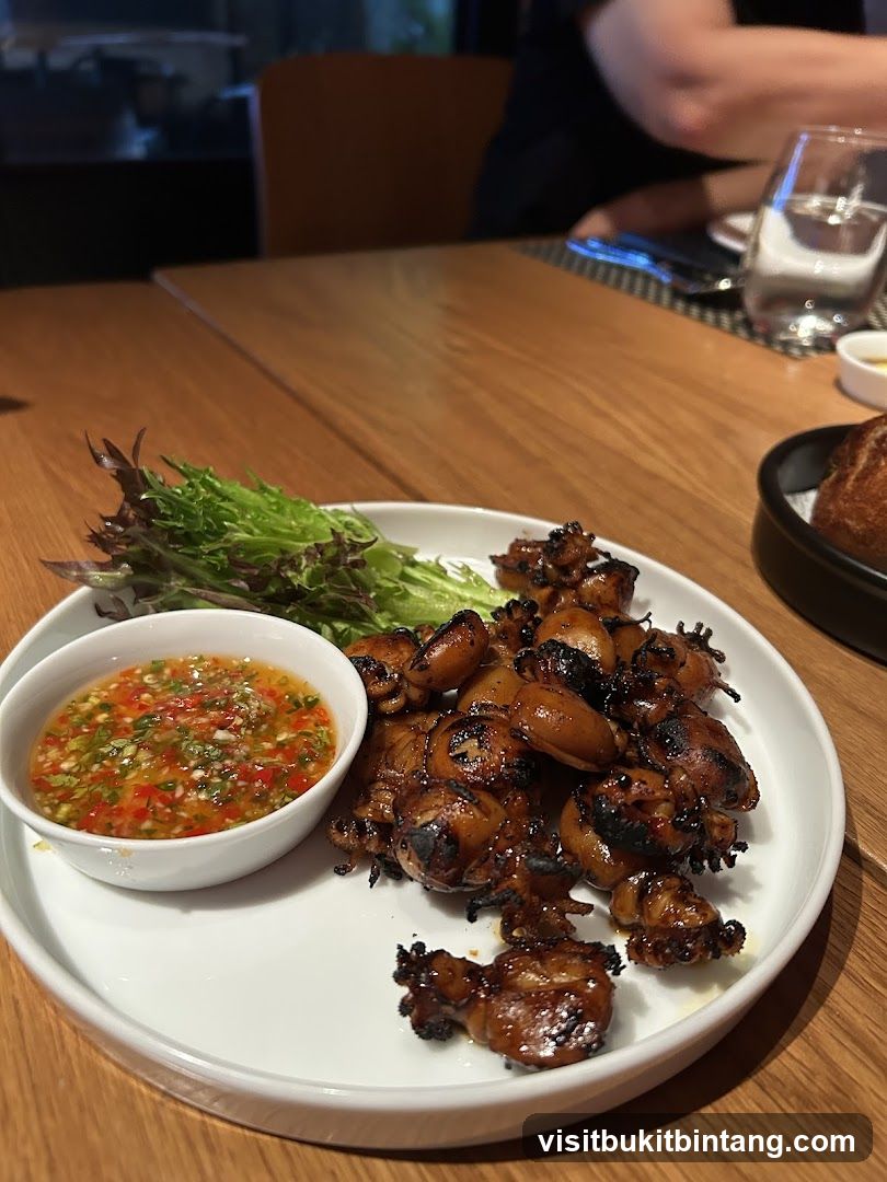 Grilled Calamari with Dipping Sauce