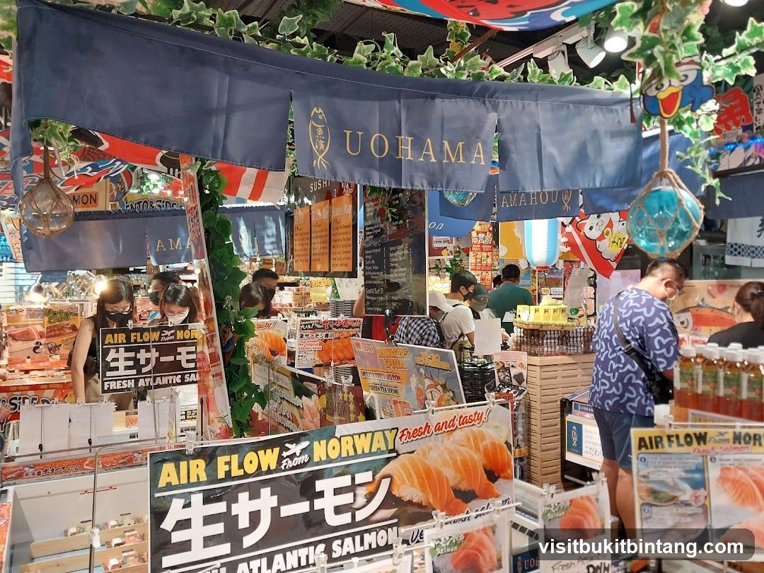Sushi Stall with Salmon Promotions
