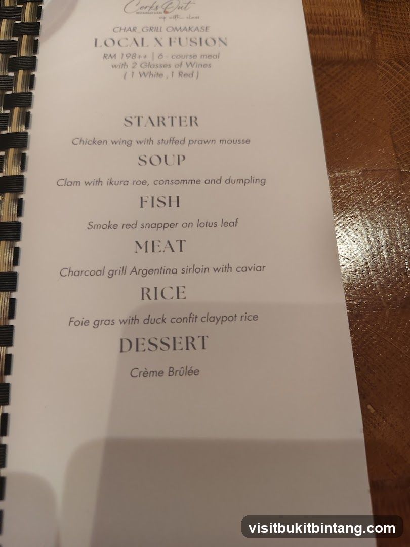 LOCAL X FUSION OMAKASE MENU