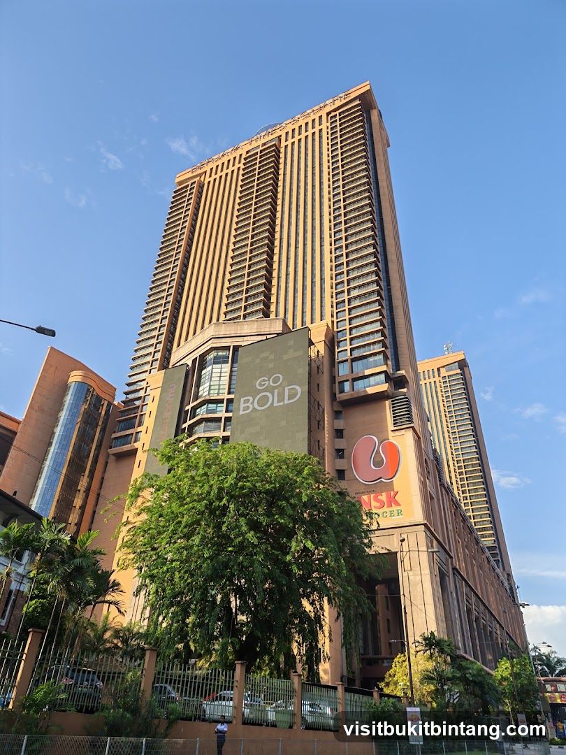 Tall building with signage