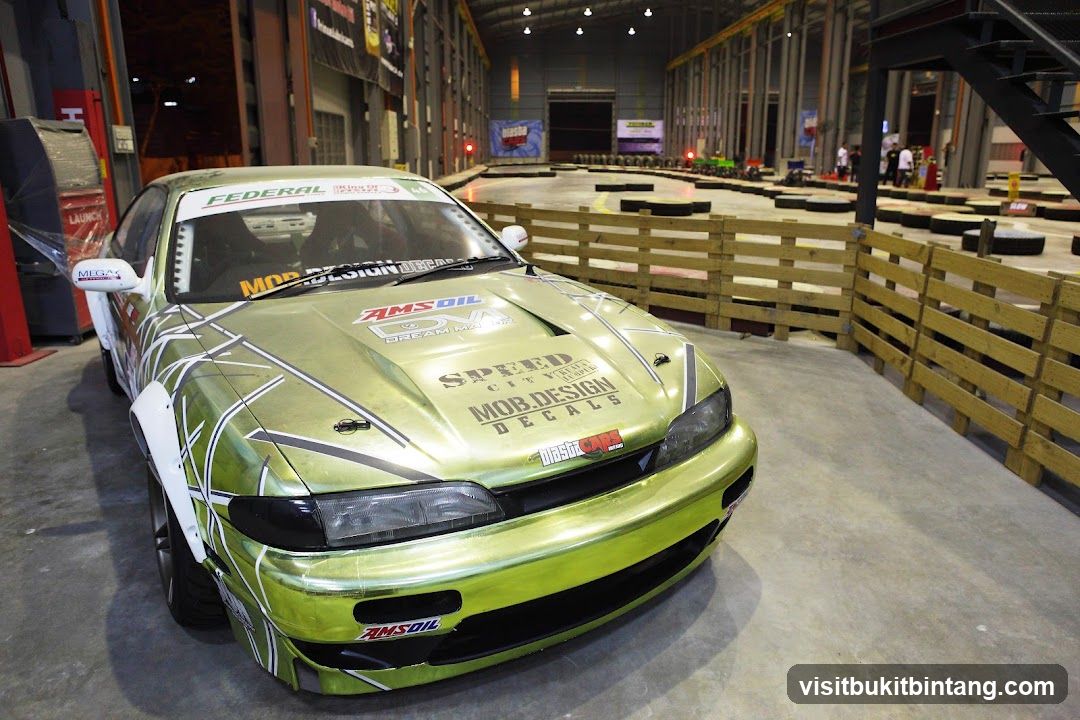 Drift Car in Indoor Track