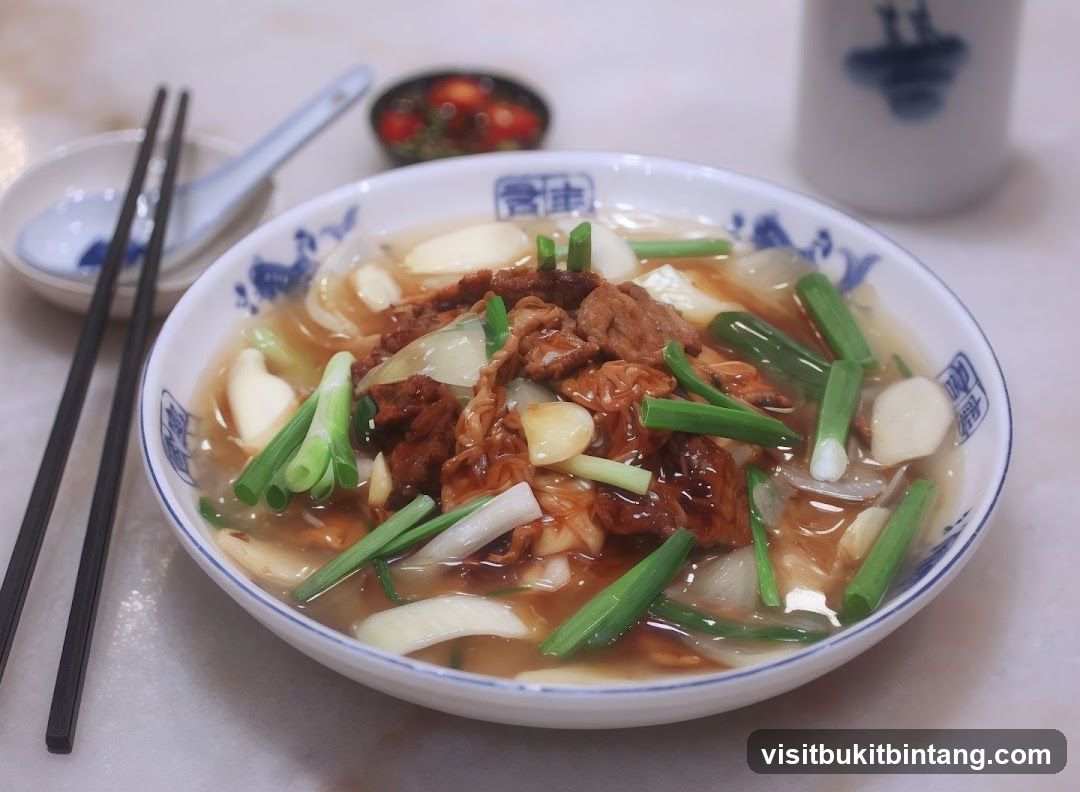 Beef and Onion Noodle Soup