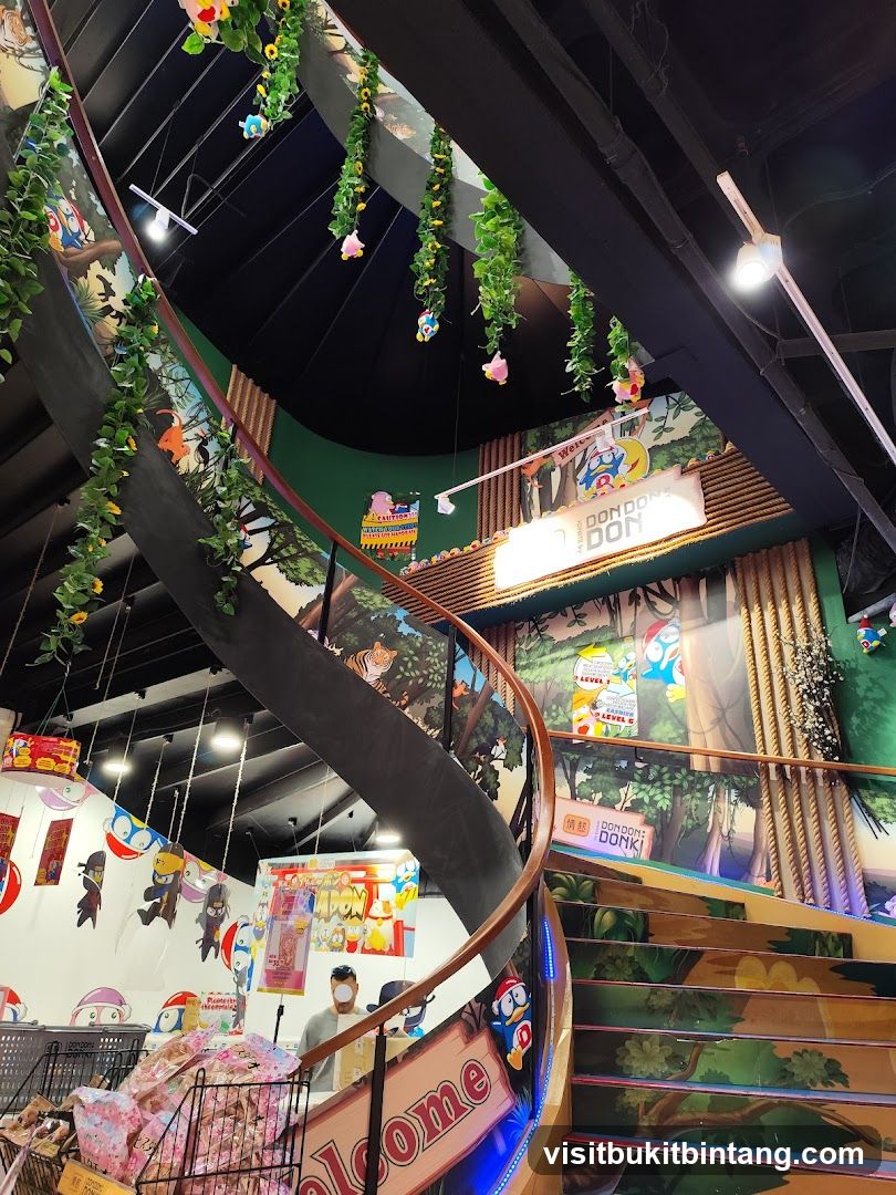 Store Interior with Spiral Staircase