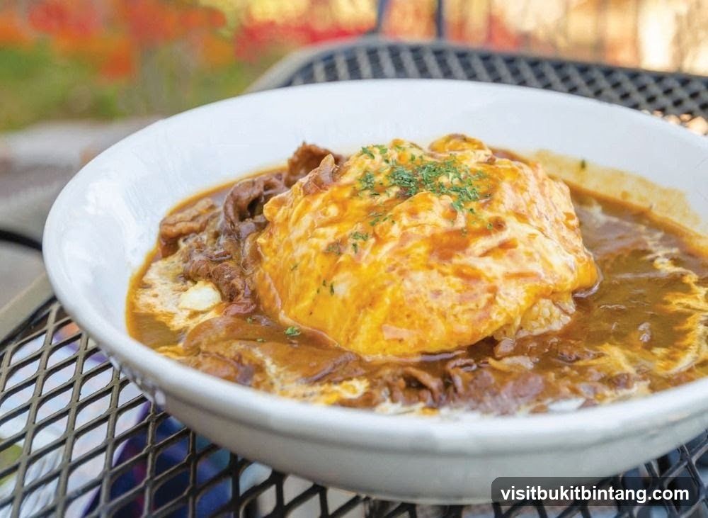 Omurice with Beef Curry
