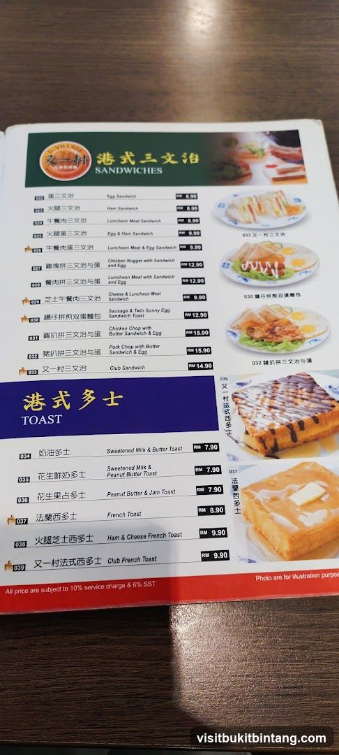 港式三文治 SANDWICHES