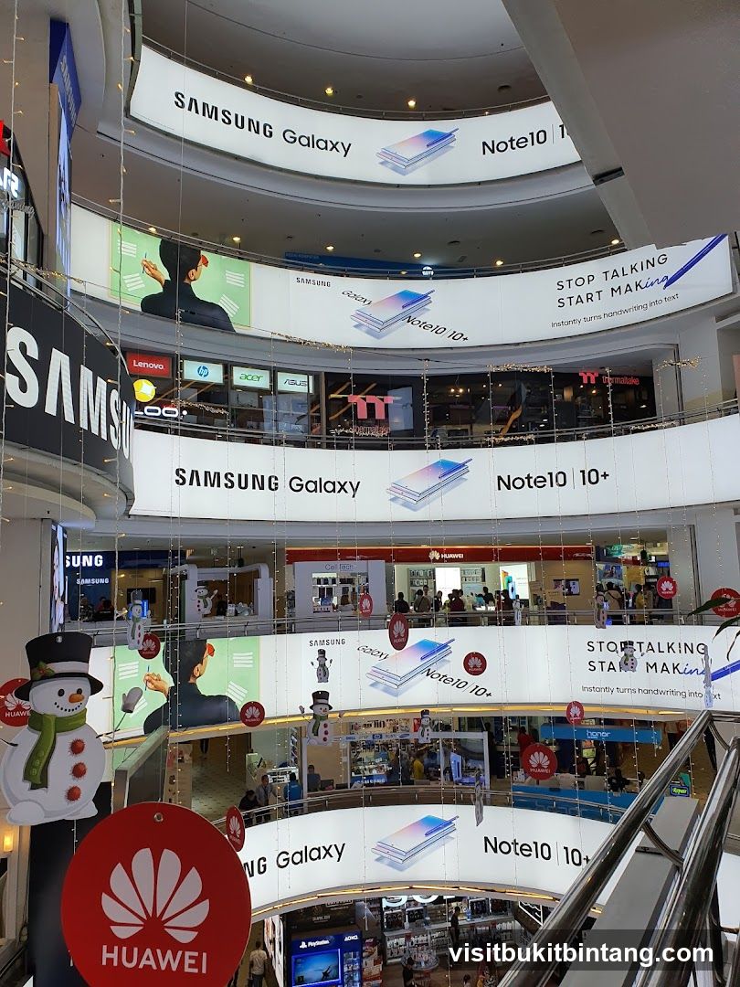 Mall Interior with Brand Advertisements
