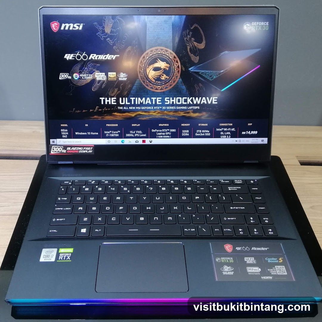 MSI GE66 Raider Gaming Laptop