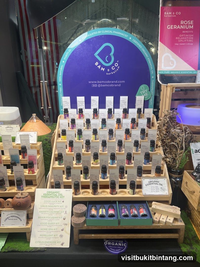 Essential Oils Display