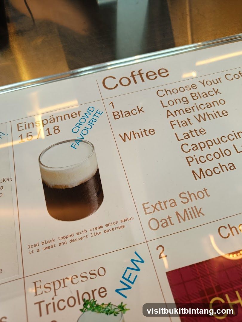 Coffee Menu