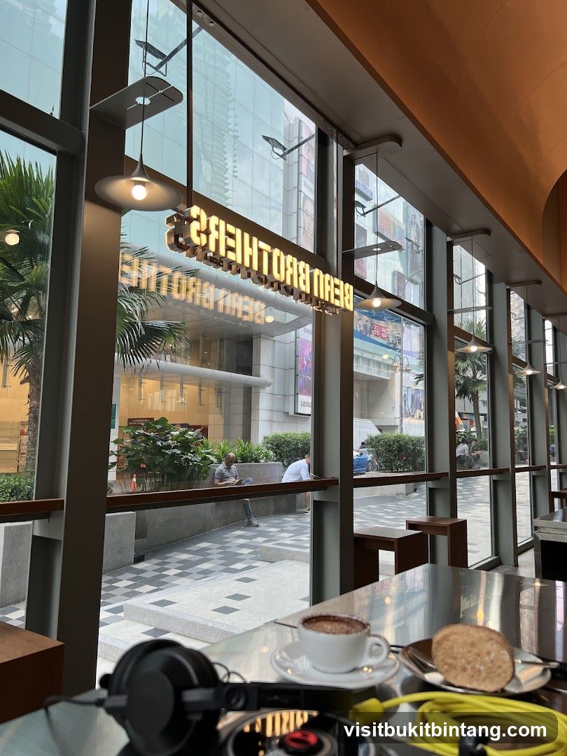 Cafe Interior with City View