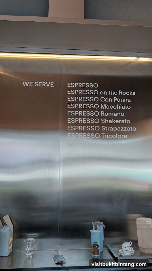 Espresso Menu