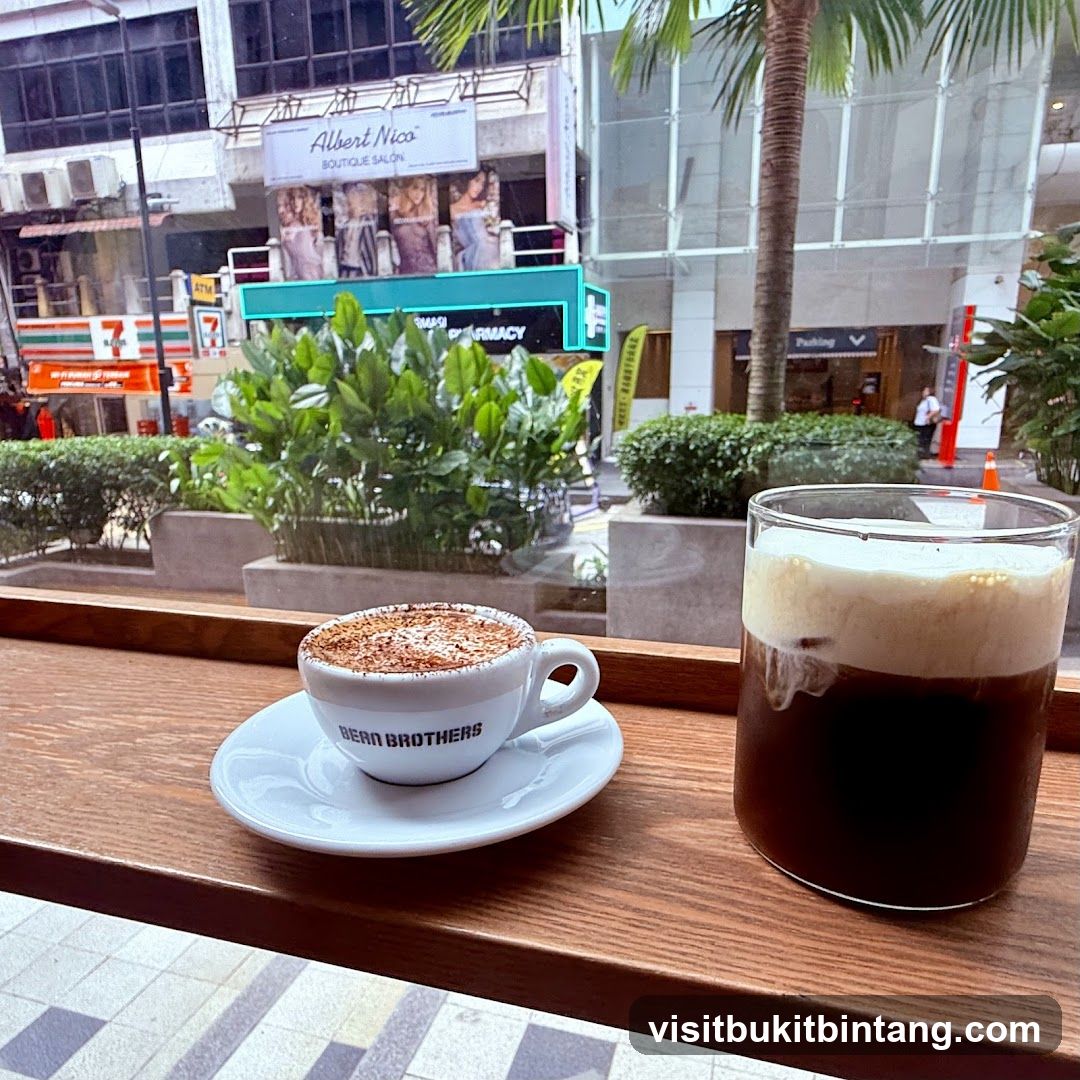 Coffee Drinks on a Wooden Tray