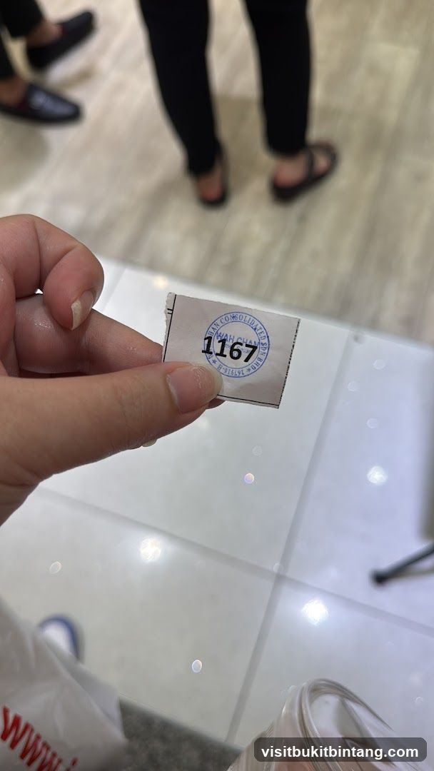 Ticket with number 1167