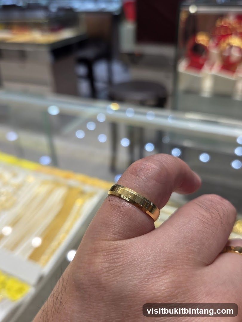 Gold Ring on Finger