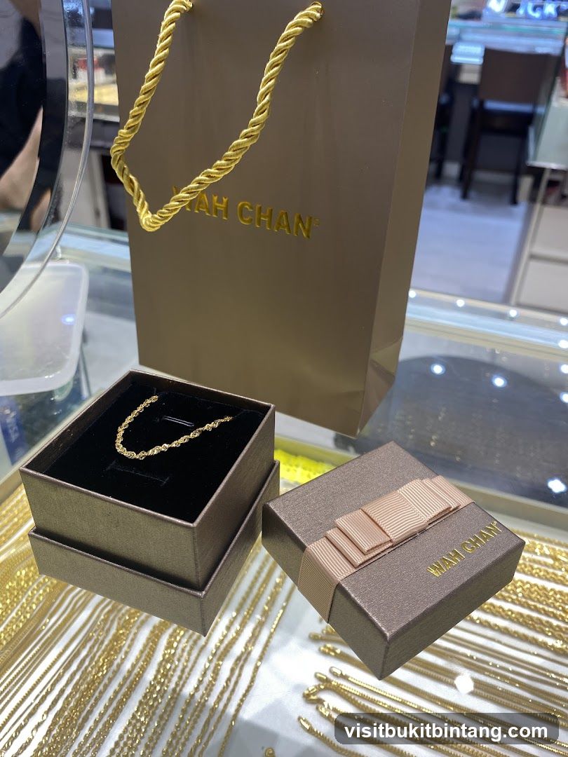 Gold Necklace in Gift Box