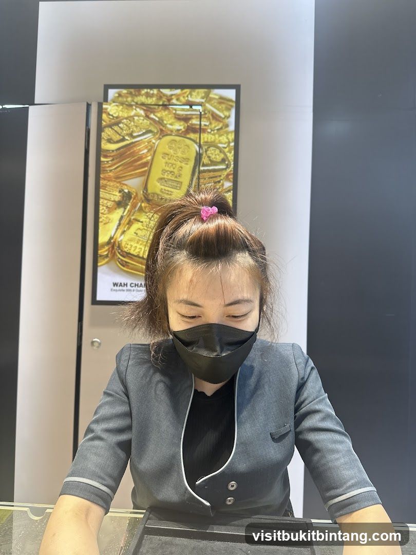 Woman in a jewelry store