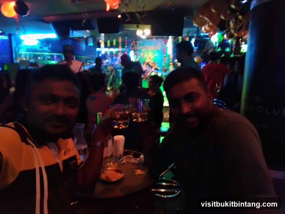 People enjoying drinks at a club