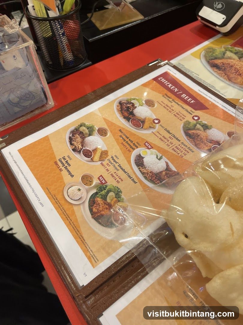 Chicken/Beef Menu