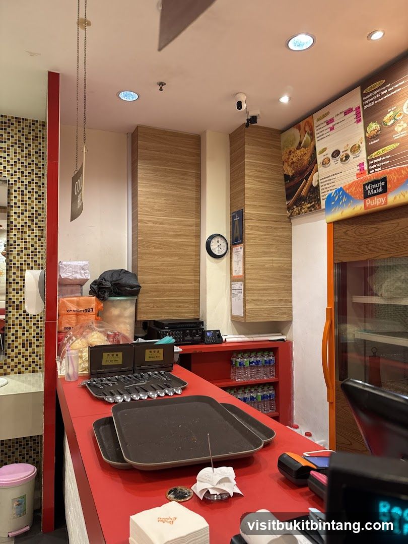Restaurant Counter with Menu