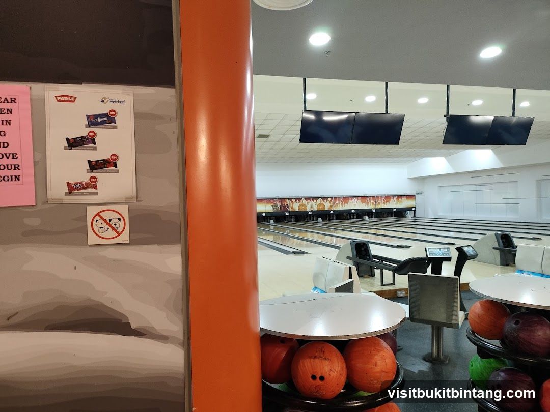 Bowling Alley with Snack Advertisement