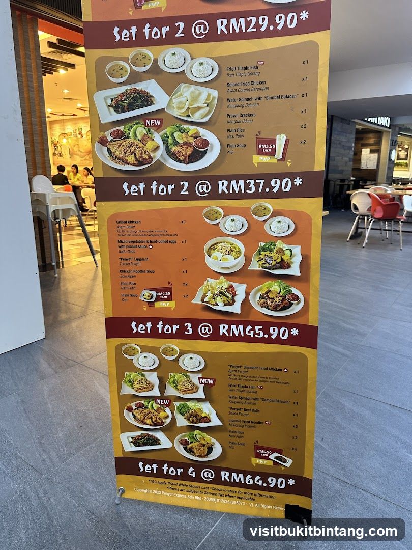 Penyet Express Set Menu