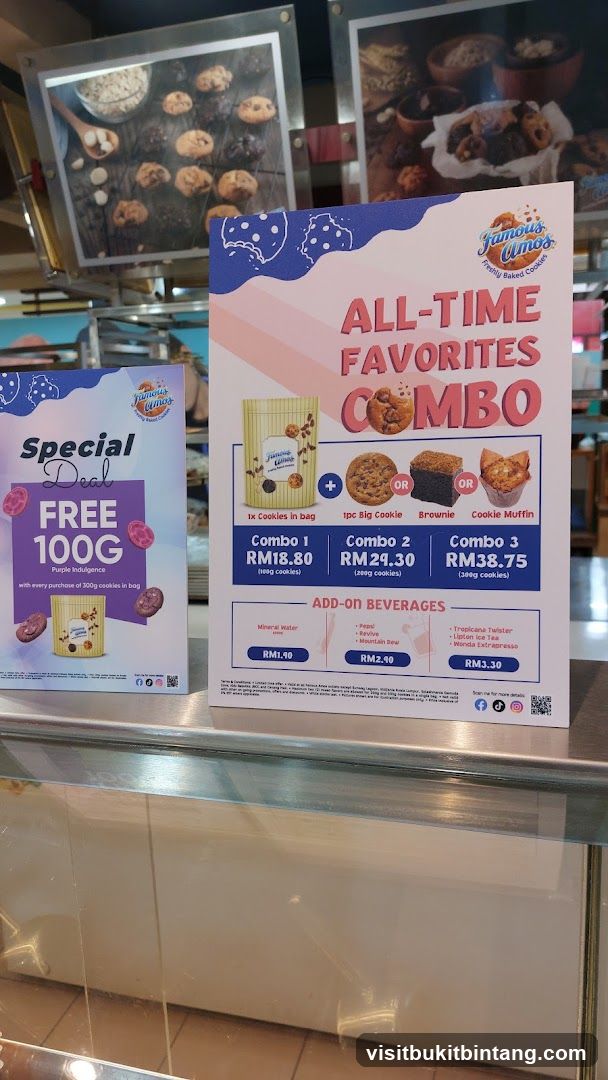 Famous Amos Cookies Combos and Special Deal