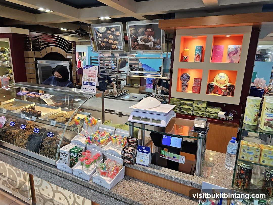 Bakery Counter with Cookies and Candies