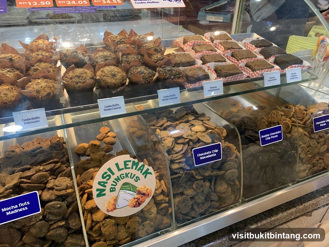 Assortment of baked goods and snacks