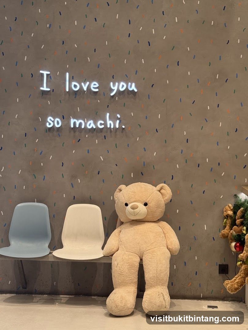 Teddy Bear and Neon Sign